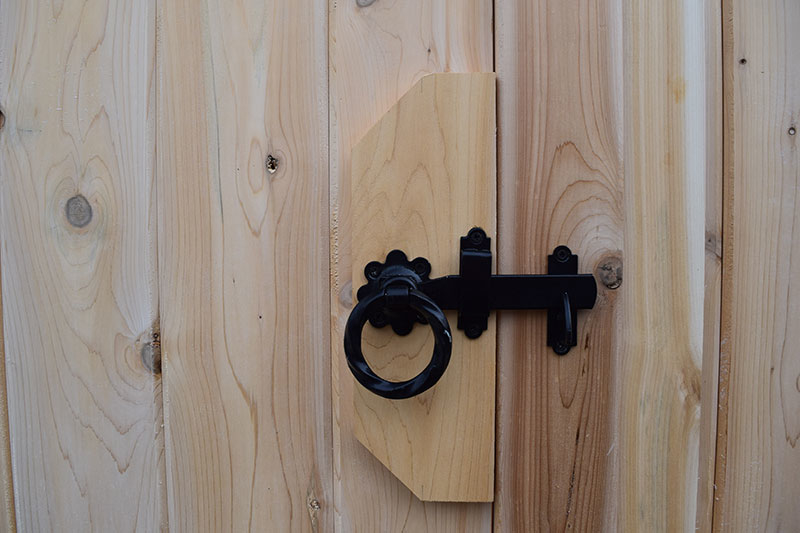 cedar outdoor shower