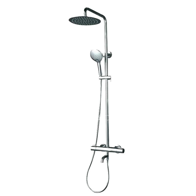 Floor Mounted Shower with  Rain Head & Foot Wash