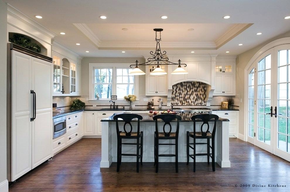 Kitchens ideas White Large Transitional Kitchen Ideas Inspiration For Large  Transitional Brown Floor And Dark Wood Floor Houzz 75 Most Popular Kitchen