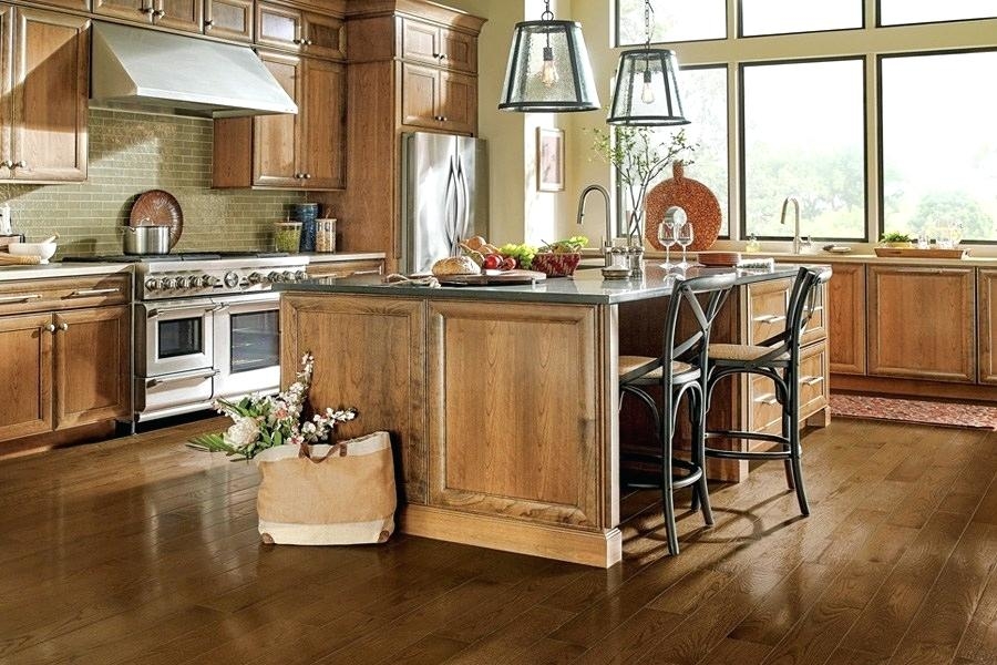 bamboo floor in kitchen