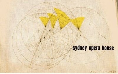 Concept design for proposed racing ads on the sails of the Sydney Opera  House