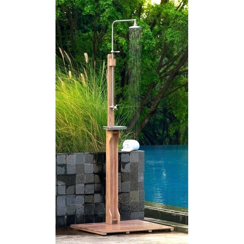 cedar outdoor showers