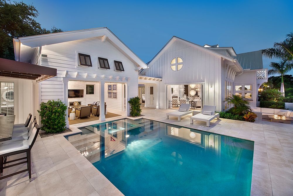 Make sure the style of the pool house matches that of the main  residence [From