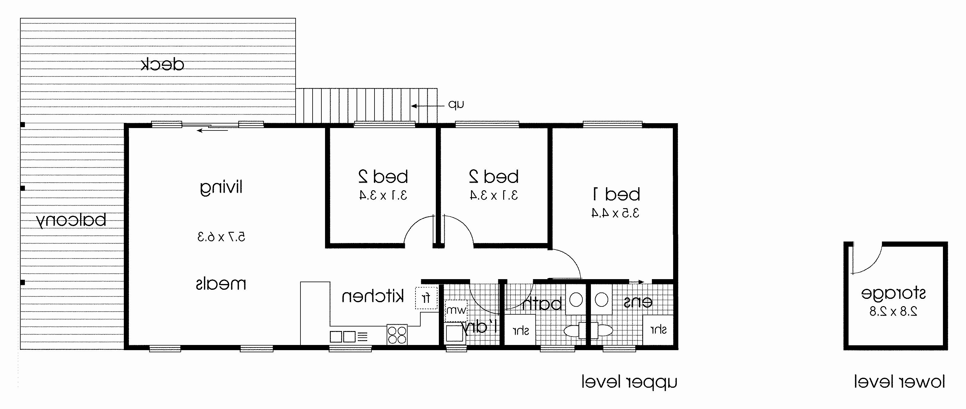 1100 SF House Plan