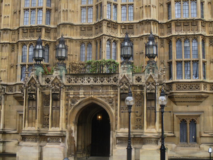 Portcullis House, an overflow building for most MPs in the Houses of  Parliament