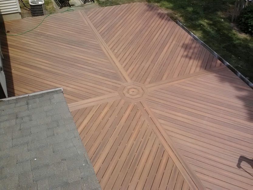 Deck with Diagonal Design by Archadeck, St