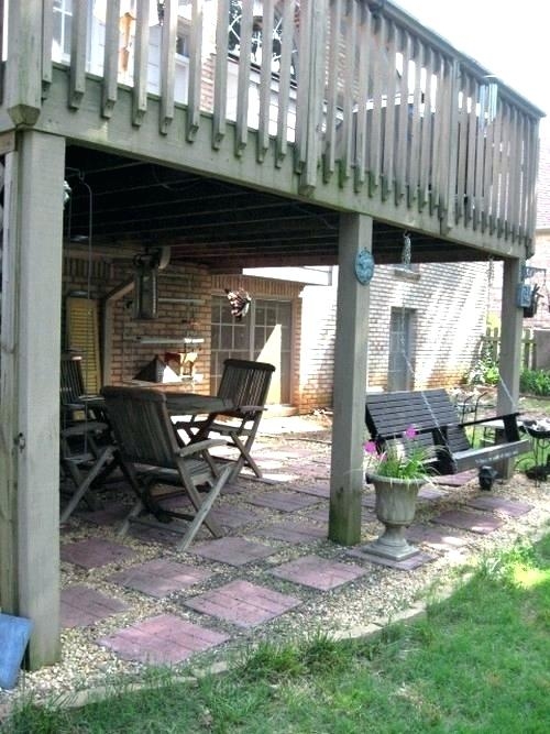 patio under deck under deck patio design ideas for inspiration exterior  your home decorating under