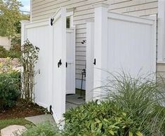 Backyard deck with railing