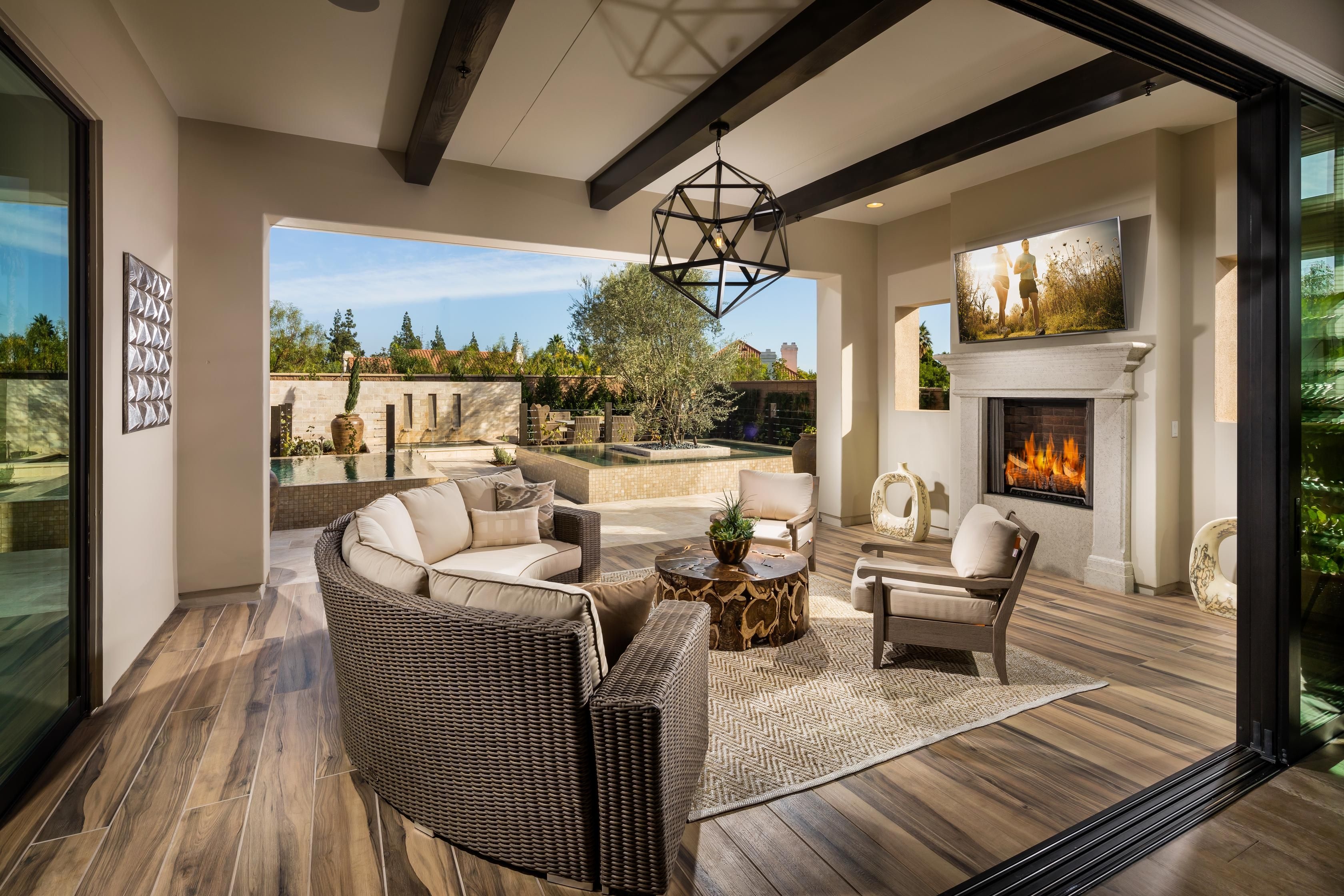 At John's home in Chatsworth, CA you will enjoy the spacious outdoor  living area created