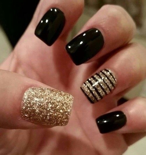 Nail Art Pretty Gel Manicure Designs That Make You Wanna Do Your Nails Asap  Rose Gold Black And French Styles Tip Ideas Summer Cute Top Design Pictures