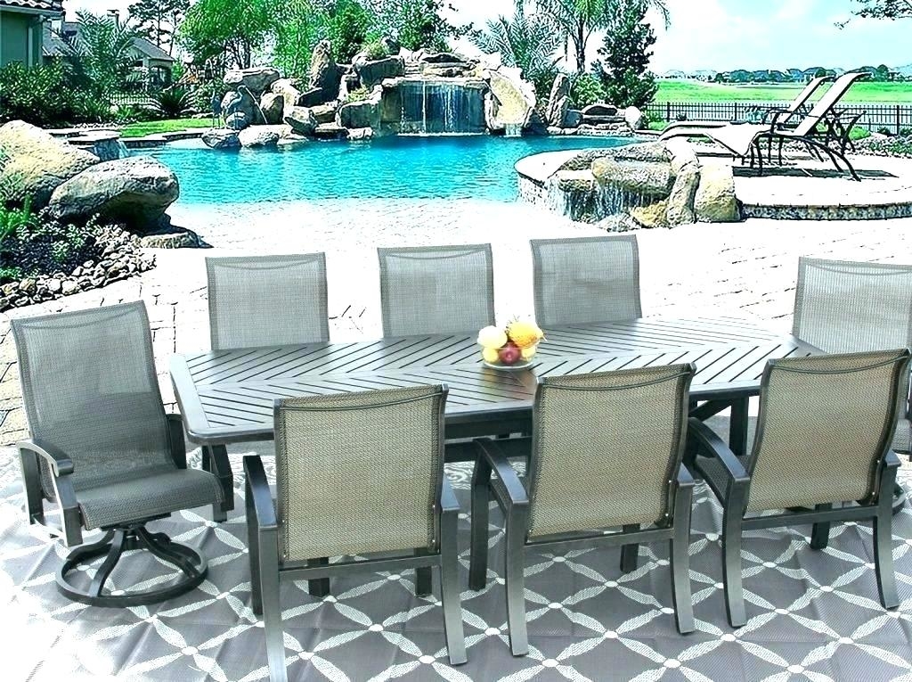 8 person patio table 8 person table and chairs round 8 person square dining table  set