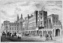 A great fire on October 16, 1834 destroyed much of the Palace including the  House of Lords and the House of Commons (see pictures below) Thereafter a  new