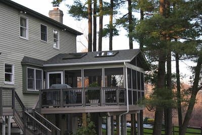 Add an enclosed screen porch to your house using basic framing and deck  building techniques