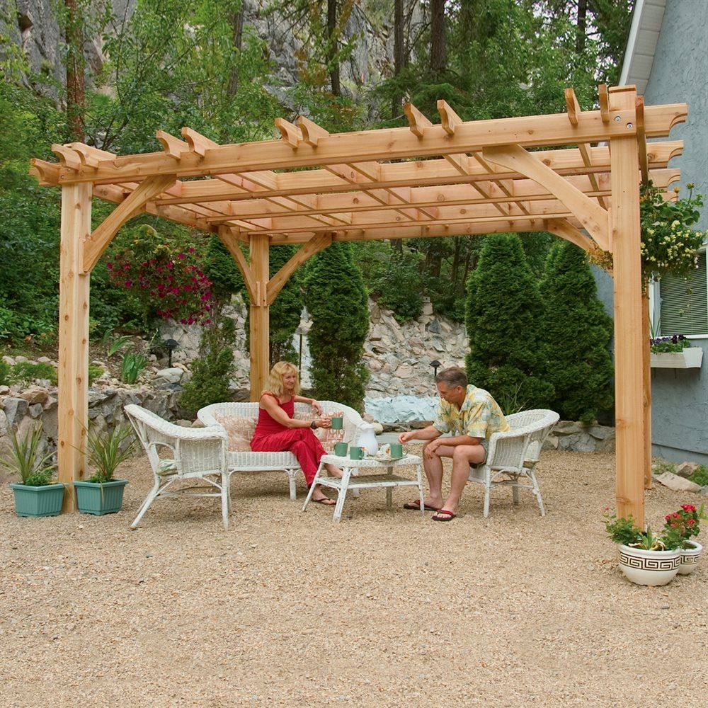 This motorized Sunair pergola is designed for larger spaces