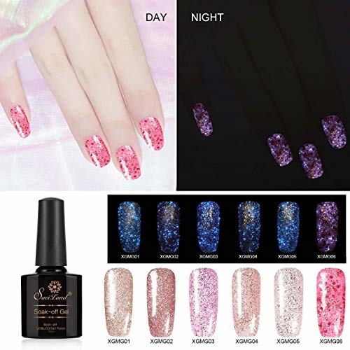 5ml Rose Gold Gel Nail Polish Pink Glitter Sequins Soak Off UV LED Gel  Varnish Long Lasting Nail Art Manicure Lacquer Gel Nail Ideas Nails Gel  From