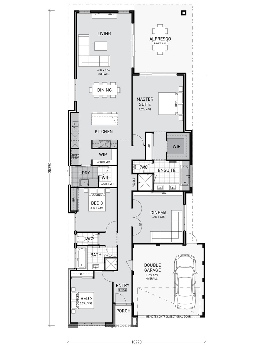 One Story Modern Home Plans