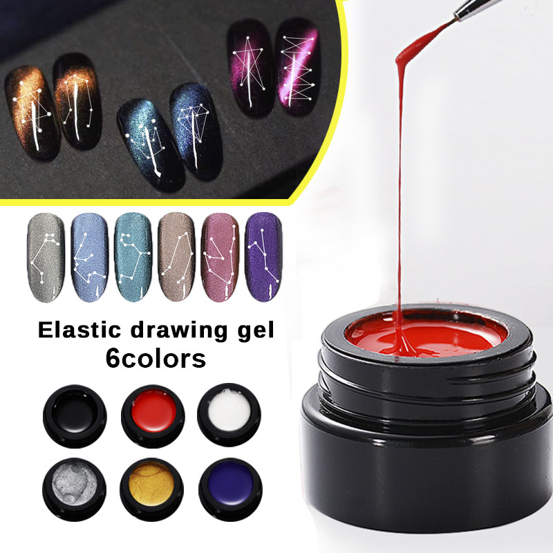 New DIY Nail Creative Stretching Gel Painting Flower Gel Constellation Cat  Eye Pull Nail Polish Plastic Red UV Soak Off Gel Manicure At Home Gel Nails