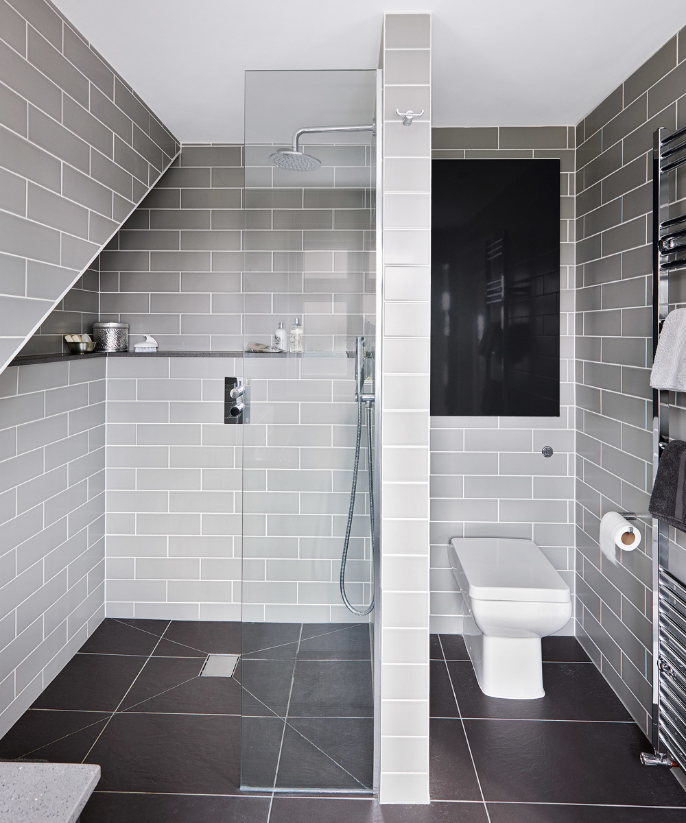 small bathroom black