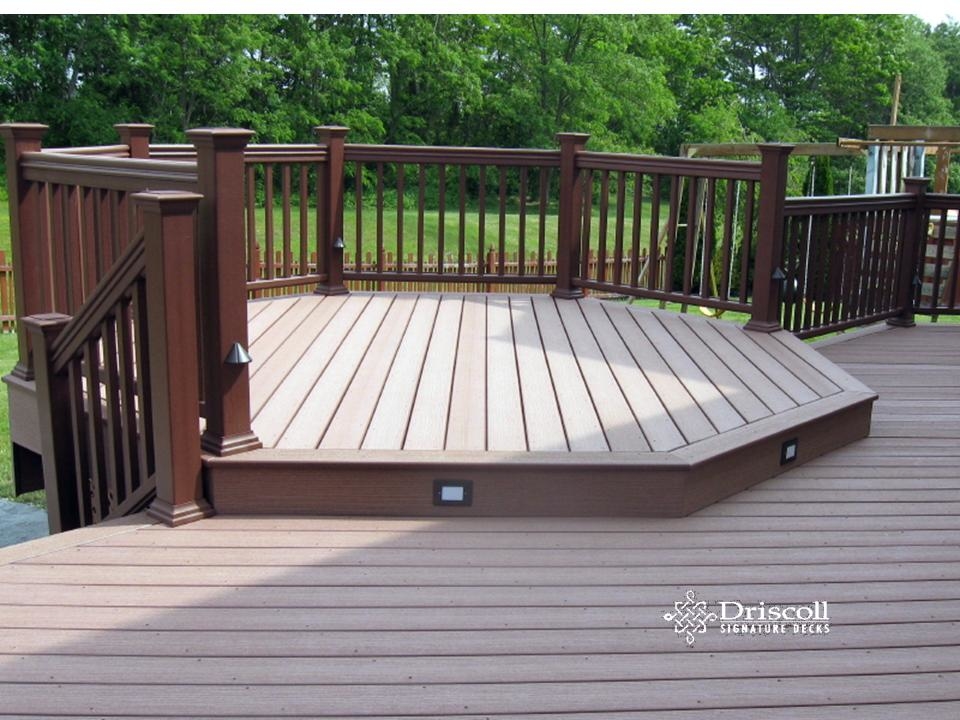 Octagon deck after staining, view 3