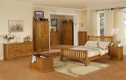 Oak bedroom furniture made by Corndell