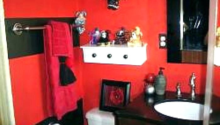 Kids bathroom Red