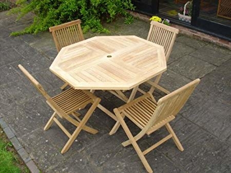 Teak Boston Set Wooden Garden Patio Furniture: Amazon