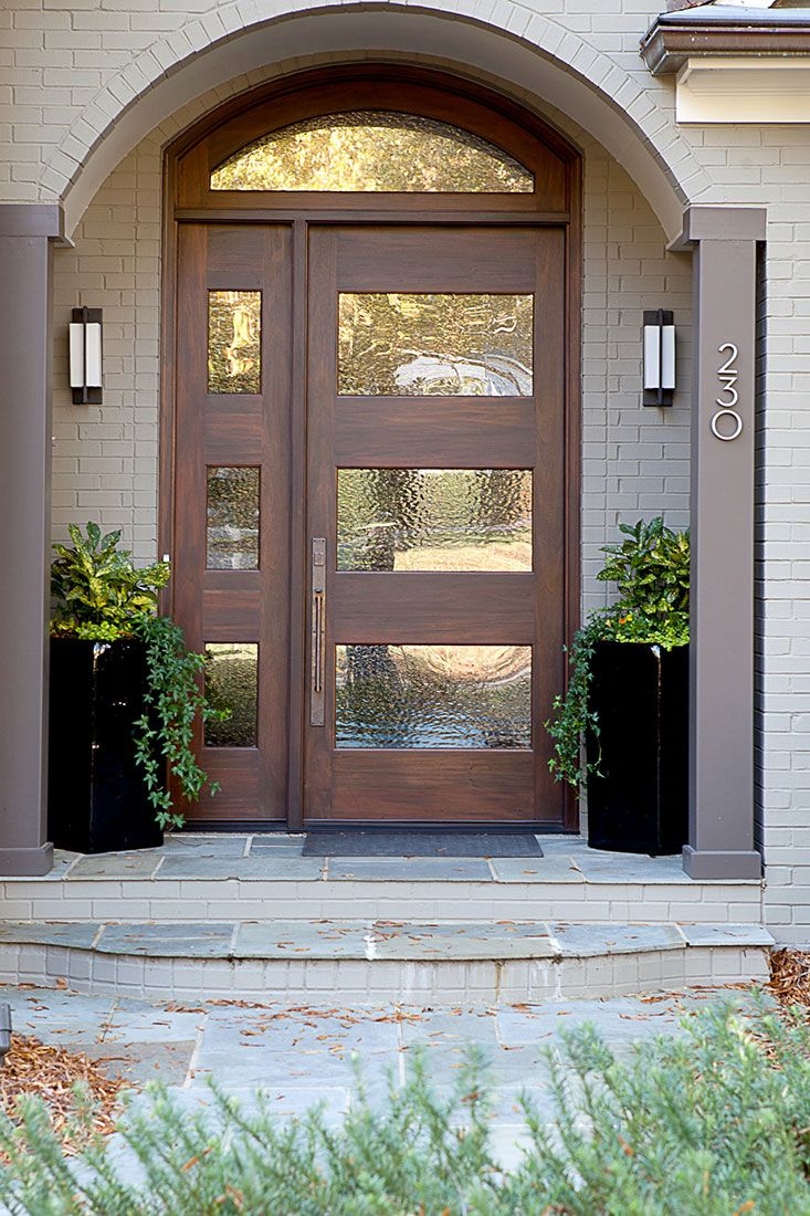 creative black entrance door